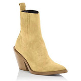Fashion Pointed Toe Chunky Heel Suede Women Booties