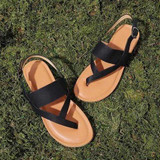 Comfy Ankle Strap Adjustable Buckle Flat Sandals For Women