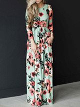 Floral Print Maxi Dress