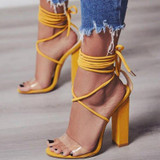 Serpentine Straps High Heel Sandals