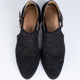 Three Colors Hollow Low Heel Sandals