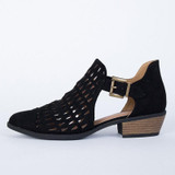 Three Colors Hollow Low Heel Sandals