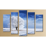 White Daisy Love, 5 Panel, 5D Diamond Painting Kit