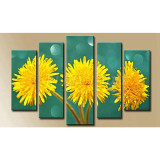 Sunflowers Field, 5 Panel Diamond Painting -WOW