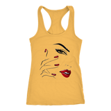 Red Nail Lips Tanks