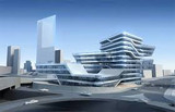 【World Famous Architecture CAD Drawings】Spiral tower, barcelona, by zaha hadid, CAD 3D model