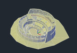 【World Famous Architecture CAD Drawings】Roman Coliseum CAD 3D model