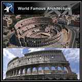 【World Famous Architecture CAD Drawings】Roman Coliseum CAD 3D model