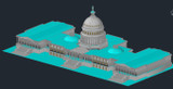 【World Famous Architecture CAD Drawings】Capitol CAD 3D Model
