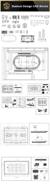 ★【Stadium CAD Blocks-Stadium,Gymnasium, track and field, playground, sports hall】@basketball court, tennis court, badminton court, long jump, high jump ,CAD Blocks,Autocad Blocks,Drawings,CAD Details