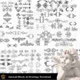 Architectural Decoration Elements CAD Blocks Bundle V.4