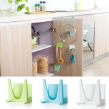 Plastic Kitchen Pot Pan Cover Shell Cover Sucker Tool Bracket Storage Rack