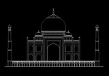 【World Famous Architecture CAD Drawings】Taj Mahal - UNESCO World Heritage