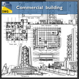 【Architecture CAD Projects】@Commercial Building CAD Design