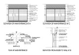 【Architecture CAD Projects】Bank Interior Design CAD Blocks,Elevation Drawings