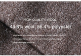 2019 Winter Men's Casual Wool Trench Coat Fashion Business Long Thicken Slim Overcoat Jacket Male Peacoat Brand Clothes 1717