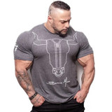 Men Fitness Bodybuilding Skinny T-shirt Short sleeve Cotton shirts Male Summer Casual Fashion Tee Tops Crossfit Brand Clothing Men Fitness Bodybuilding Skinny T-shirt Short sleeve Cotton shirts Male Summer Casual Fashion Tee Tops Crossfit Brand Clothing