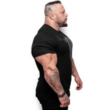 Men Fitness Bodybuilding Skinny T-shirt Short sleeve Cotton shirts Male Summer Casual Fashion Tee Tops Crossfit Brand Clothing Men Fitness Bodybuilding Skinny T-shirt Short sleeve Cotton shirts Male Summer Casual Fashion Tee Tops Crossfit Brand Clothing