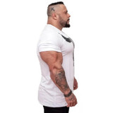 Men Fitness Bodybuilding Skinny T-shirt Short sleeve Cotton shirts Male Summer Casual Fashion Tee Tops Crossfit Brand Clothing Men Fitness Bodybuilding Skinny T-shirt Short sleeve Cotton shirts Male Summer Casual Fashion Tee Tops Crossfit Brand Clothing