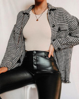 Winter Plaid Tweed Jackets Coats