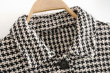 Winter Plaid Tweed Jackets Coats