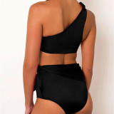 New Women Sexy Swimsuit One Shoulder Female