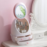 USB Rechargeable Makeup Organizer Cosmetic Storage