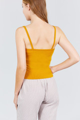 Mustard Snap Button Design Camisole
