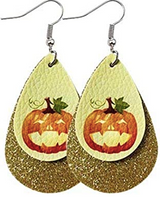 Halloween Earrings - Pumpkin