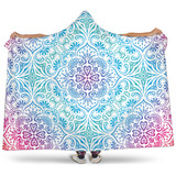 Bohemian Rainbow (White) - Hooded Blankets