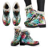 Anasofia Faux Fur Vegan Leather Boots