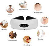 Electric Pulse Back and Neck Massager Far Infrared Heating Pain Relief Tool Health Care Relaxation Electric Pulse Back and Neck Massager Far Infrared Heating Pain Relief Tool Health Care Relaxation