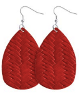Red Teardrop Earring