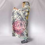 Pastel Sugar Skull II Hooded Blanket