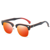 KITHDIA Half Skateboard Wooden Sunglasses - 4 Colors