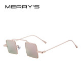 MERRY'S Vintage Unisex Steampunk Square Sunglasses
