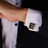 U7 Novelty Best Man Cufflinks with box