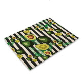 Avocado Cotton Linen Placemats