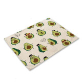 Avocado Cotton Linen Placemats