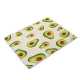 Avocado Cotton Linen Placemats