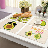 Avocado Cotton Linen Placemats