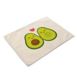 Avocado Cotton Linen Placemats