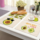 Avocado Cotton Linen Placemats