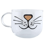 Transparent Cat Glass Coffee Mug