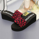 Dames Slippers Summer Women Shoes Platform Bath Slippers Wedge Beach Slope Flops Shoes Women Slippers Flops Summer Outdoor ##1