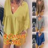 Sexy Solid Deep V Neck Shirt