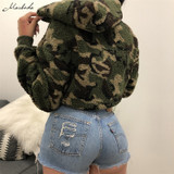 Adjustable Pullover Thick Loose Women Hoodies