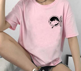 Kawaii Cat Graphic Funny Harajuku Aesthetic T-Shirt in Retro 90s Style Kawaii Cat Graphic Funny Harajuku Aesthetic T-Shirt in Retro 90s Style