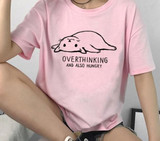 Kawaii Cat Graphic Funny Harajuku Aesthetic T-Shirt in Retro 90s Style Kawaii Cat Graphic Funny Harajuku Aesthetic T-Shirt in Retro 90s Style