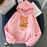 Kawaii Shiba Inu Harajuku Hoodie in Retro 90s Style